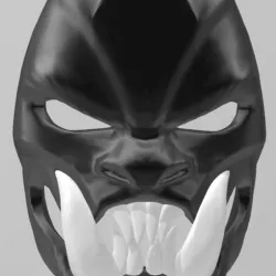 samurai demon mask