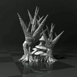 Sci-fi Forest (support free) 3D Printer and Filament TEST