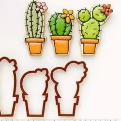 SET 3 CORTADORES CACTUS