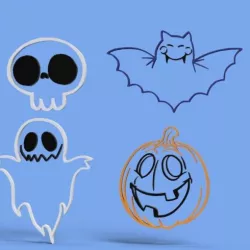 SET OF COOKIE CUTTERS HALLOWEN