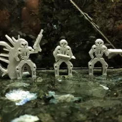 Skeleton Robot Meeples