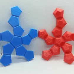 Soccer Ball, Foldable Dodecahedron, Using Flexible Filament