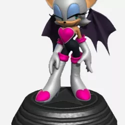 Sonic Amy pink figurine