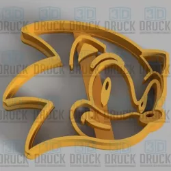 Sonic Head - Head Sonic Cookie Cutter