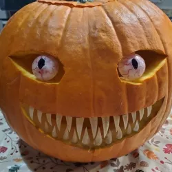 Spooky Pumpkin Teeth and Eyes
