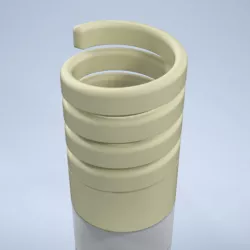 Spring pen holder