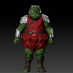 Star Wars GAMORREAN GUARD .stl .3D action figure .OBJ Kenner style.