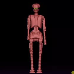 Star Wars .stl EV-9D9 .3D action figure .OBJ Kenner style.