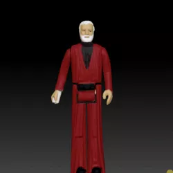 Star Wars .stl obi wan .3D action figure .OBJ Kenner style.