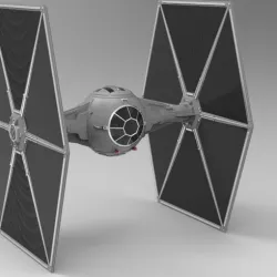 Star Wars Tie Fighter with Interior 3D model