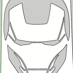 stencil iron man 03