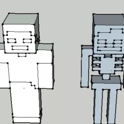 steve and a minecraft skeleton