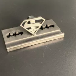 superman / batman phone or tablet holder