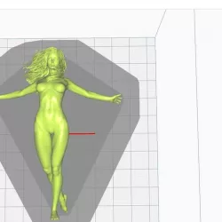 Taarna disrobes nude statue