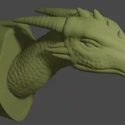 The Biggest Game - Mounted Dragon head