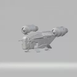 the mandalorian razor crest ship