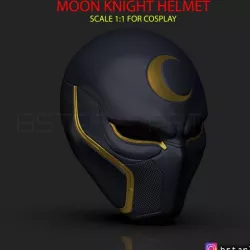 The Moon Knight Helmet - Marvel Mask High quality 3D print model