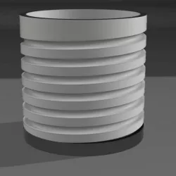 Threaded pot