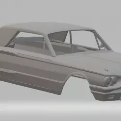 Thunderbird 1964 Printable Body Car