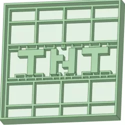 TNT Minecraft cookie cutter