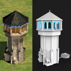 Tower lamp, age of empires 2 - western europe