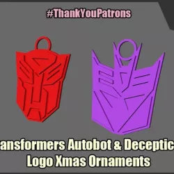 Transformers Logo Xmas Ornaments