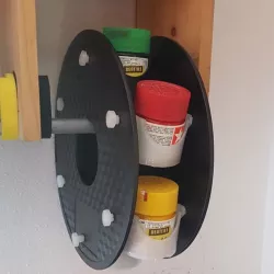 turnable paint holder from empty spool filament