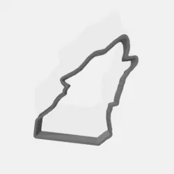 wolf cookie cutter