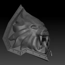 World of Warcraft Varian Wrynn Lion Shoulder Pauldron 3D Printable .STL File