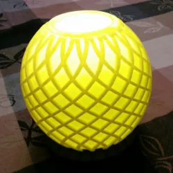 2 table lamps: plain & fancy