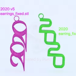 2020 earring set (two files !)