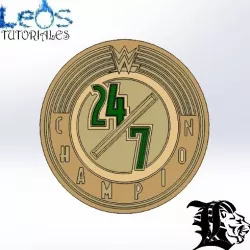 24/7 WWE Belt Full Size - LeosTutorials - Leosindustries