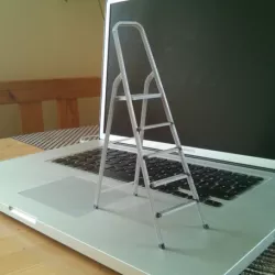 3D-printable scale model of a ladder