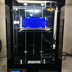 3D-Printed Blue Bracelet
