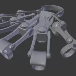 3D Printed Exoskeleton Hands - In One Piece