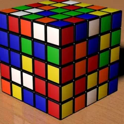 5X5 Scrambled Rubik's Cube