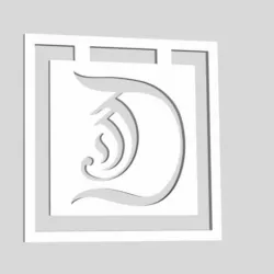 Alphabet Bookmarks Capital Letter D