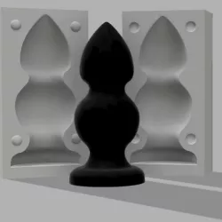 Anal plug with thick hump
