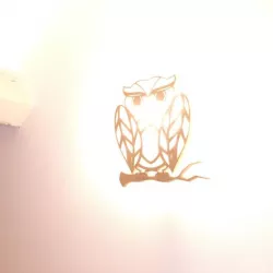 Applique Owl on its branch