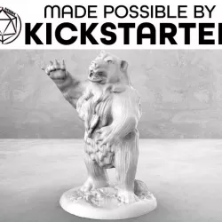 Bear - Action Pose - Tabletop Miniature