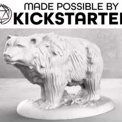 Bear - Casual Pose - Tabletop Miniature