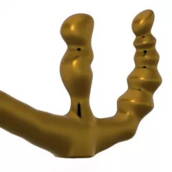 Beltless strapon dildo lesbian couples dick triple v20 3d print cnc