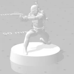 BOBA FEET starwars legion with stand