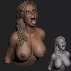 Brandi Love Bust Cumshot Statue