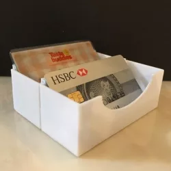Card holder box (stackable)