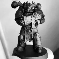 Chaos space warrior with gun