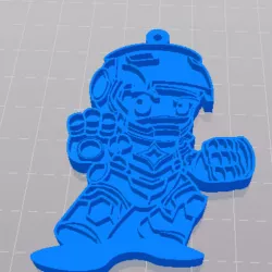 CHIBI IRON MAN KEYCHAIN