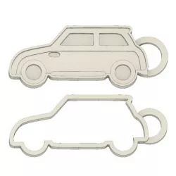 CLASSIC 2 PIECE MINI COOPER KEY RING