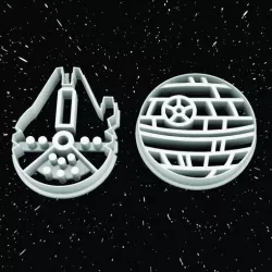 COOKIE CUTTER LOGOS DEATH STAR - falcon millenium
