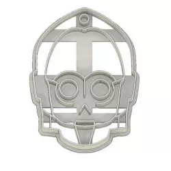 CORTADOR DE GALLETAS FONDANT C3PO STAR WARS